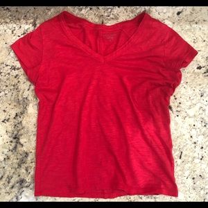 Banana Republic Red V-Neck